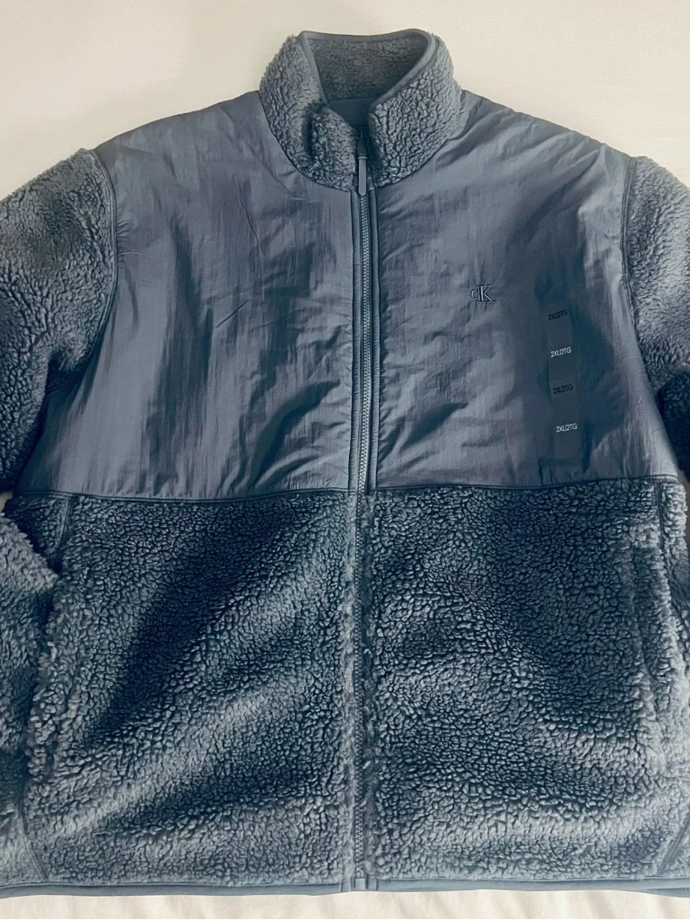 Calvin Klein Light Blue Satin-Like Interior with Care Tag - Picture 9 of 10